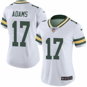 Women\'s Nike Green Bay Packers #17 Davante Adams Limited White Rush NFL Jersey