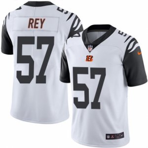 Mens Nike Cincinnati Bengals #57 Vincent Rey Limited White Rush NFL Jersey