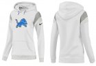 Women Detroit Lions Logo Pullover Hoodie-011