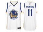 Nike NBA Golden State Warriors #11 Klay Thompson Jersey 2017-18 New Season White Jersey