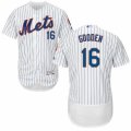 Men's Majestic New York Mets #16 Dwight Gooden White Flexbase Authentic Collection MLB Jersey