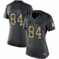 Womens Nike Carolina Panthers #84 Ed Dickson Limited Black 2016 Salute to Service NFL Jersey