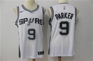 Spurs #9 Tony Parker White Nike Swingman Jersey