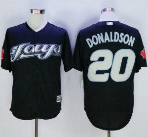 Men Toronto Blue Jays #20 Josh Donaldson Black New Cool Base Stitched MLB Jersey