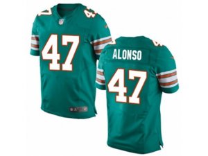 Nike Miami Dolphins #47 Kiko Alonso Elite Aqua Green Alternate NFL Jersey