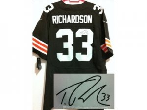 Nike cleveland browns #33 richardson brown jerseys[Elite signature]