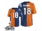 Nike denver broncos #18 peyton manning orange blue[2014 Super Bowl XLVIII Elite]