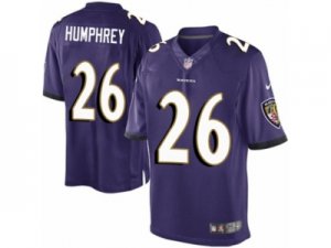 Mens Nike Baltimore Ravens #26 Marlon Humphrey Limited Purple Team Color NFL Jersey