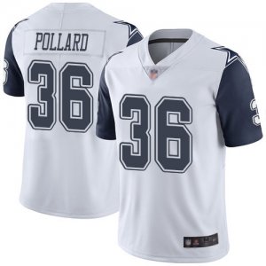 Nike Cowboys #36 Tony Pollard White 2019 NFL Draft First Round Pick Color Rush Limited Jersey