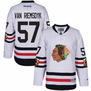 Youth Reebok Chicago Blackhawks #57 Trevor Van Riemsdyk Authentic White 2017 Winter Classic NHL Jersey