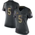 Women's Nike Kansas City Chiefs #5 Cairo Santos Limited Black 2016 Salute to Service NFL Jersey