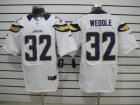NEW NFL San Diego Chargers #32 Weddle White Jerseys(Elite)