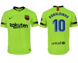 2018-19 Barcelona 10 RONALDINHO Away Thailand Soccer Jersey