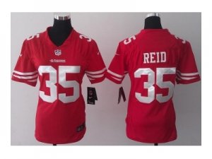 Nike women jerseys san francisco 49ers #35 reid red