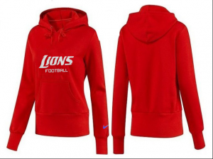 Women Detroit Lions Logo Pullover Hoodie-138