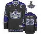 nhl jerseys los angeles kings #23 brown black[2014 Stanley cup champions][patch C][third]