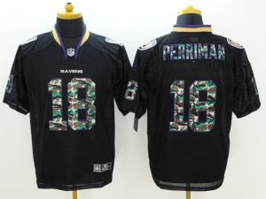 Nike Baltimore ravens #18 Breshad Perriman black jerseys(Camo Elite)