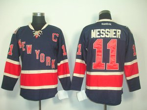 NHL Jerseys New York Rangers #11 Messier dk blue