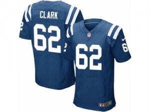 Mens Nike Indianapolis Colts #62 LeRaven Clark Elite Royal Blue Team Color NFL Jersey