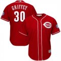 Cincinnati Reds #30 Ken Griffey Jr Red 2016 Hall Of Fame Induction Cool Base Player Jersey