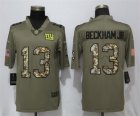 Nike Giants #13 Odell Beckham Jr. Olive Camo Salute To Service Limted Jersey