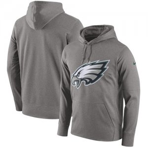 Men\'s Philadelphia Eagles Nike Heathered Performance Circuit Logo Essential Hoodie Gray