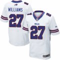 Mens Nike Buffalo Bills #27 Duke Williams Elite White NFL Jersey