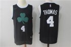 Celtics #4 Isaiah Thomas Black Nike Jersey