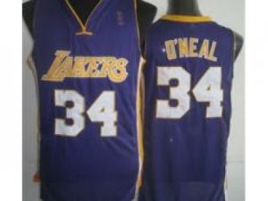 NBA Los Angeles Lakers #34 Shaquille O\'Neal Purple(Revolution 30)