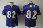 youth nfl baltimore ravens #82 smith purple