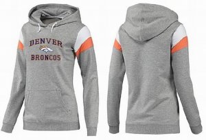 Women Denver Broncos Logo Pullover Hoodie-005