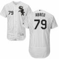 Men's Majestic Chicago White Sox #79 Jose Abreu White Black Flexbase Authentic Collection MLB Jersey