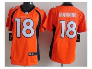 Nike women jerseys denver broncos #18 peyton manning orange[new nike]