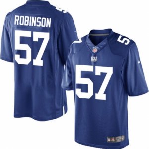 Men\'s Nike New York Giants #57 Keenan Robinson Limited Royal Blue Team Color NFL Jersey