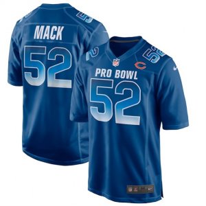 Nike NFC Bears #52 Khalil Mack Royal 2019 Pro Bowl Game Jersey