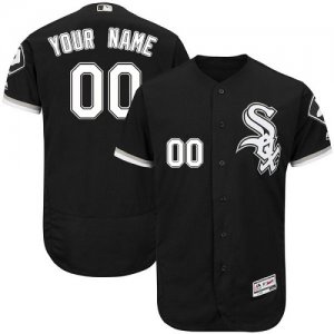 Chicago White Sox Black Mens Flexbase Customized Jersey