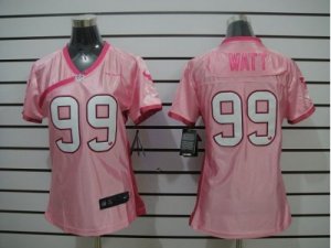 Nike Women Houston Texans #99 Watt Pink Jerseys