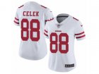 Women Nike San Francisco 49ers #88 Garrett Celek Vapor Untouchable Limited White NFL Jersey