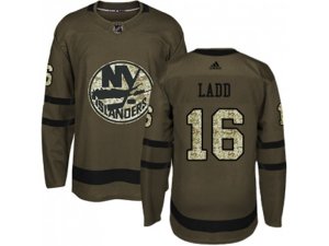 Youth Adidas New York Islanders #16 Andrew Ladd Green Salute to Service Stitched NHL Jersey