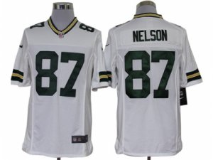 Nike NFL Green Bay Packers #87 Jordy Nelson White Jerseys(Limited)