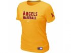 women Los Angeles of Anaheim Nike Yellow Short Sleeve Practice T-Shirt