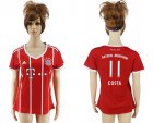 2017-18 Bayern Munich 11 COSTA Home Women Soccer Jersey