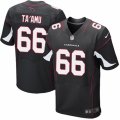 Mens Nike Arizona Cardinals #66 Alameda Taamu Elite Black Alternate NFL Jersey