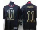 Nike NFL Kansas City Chiefs #11 Alex Smith Black Jerseys(Light Out Elite)