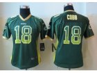 Nike Women Green Bay Packers #18 Cobb Green Jerseys(Drift Fashion)