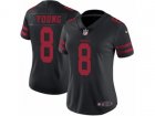 Women Nike San Francisco 49ers #8 Steve Young Vapor Untouchable Limited Black NFL Jersey