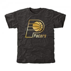 Indiana Pacers Gold Collection Tri-Blend T-Shirt Black