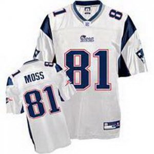 nfl new england patriots #81 randy moss white[kids]