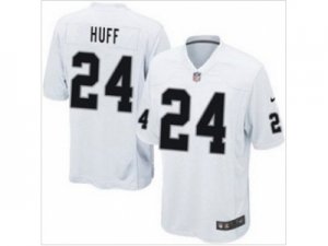 Nike NFL Oakland Raiders #24 Michael Huff white jerseys[game]