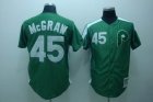 mlb philadelphia phillies #45 mcgraw m&n green